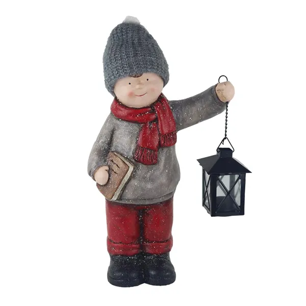 Decoration boy with lantern X7460