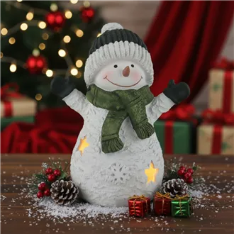 Snowman with LED lighting X7507