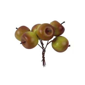 Apple decoration, 6 pcs X7532