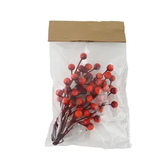 Berry twig, 6 pcs X7539