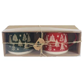 Ceramic mug, 2 pcs X7649