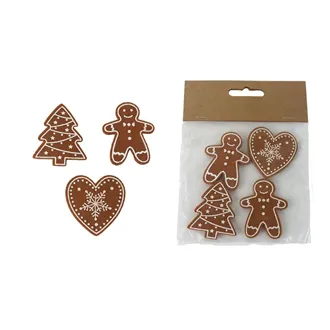 Christmas decorations, 4 pcs X7655