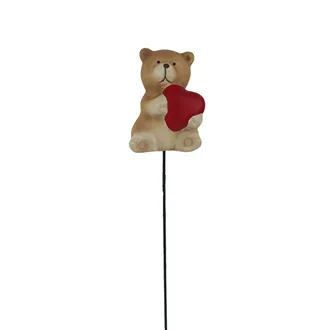Decorative teddy bear on stick X7708