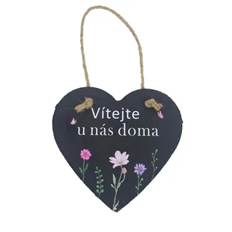 Slate board for hanging hearts X7926