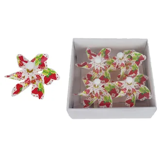 Strawberry pinwheel, 4 pcs X7934