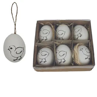 Easter eggs, 6 pcs X7943