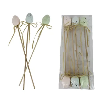 Easter egg decoration, 6 pcs X7965