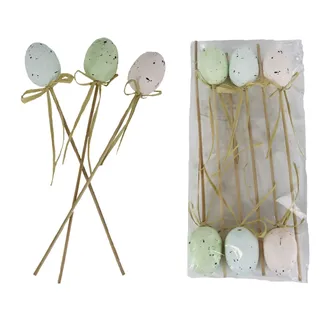 Easter egg decoration, 6 pcs X7965/2