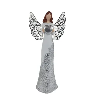 Angel decoration with heart X8179/4