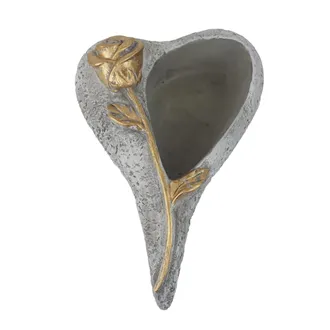 Cement Heart Planter X8272