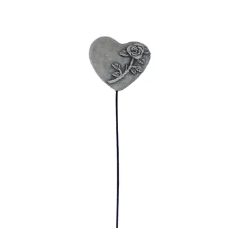 Heart decoration on stick X8279