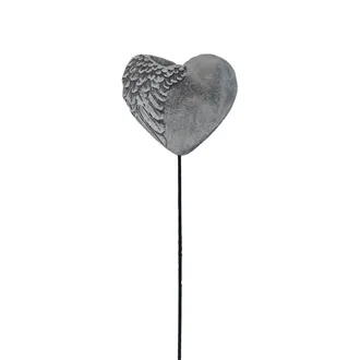 Heart decoration on stick X8280