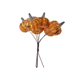Decorative pumpkin, 6 pcs X8401-04