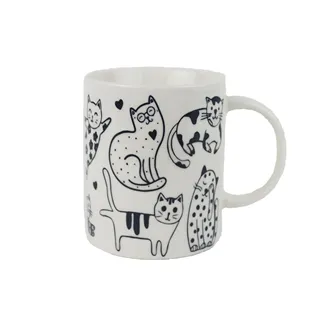 Porcelain Mug Cats X8698