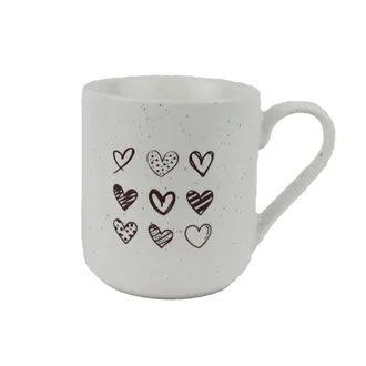 Porcelain Mug Hearts X8703