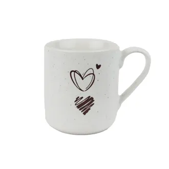 Porcelain Mug Hearts X8705