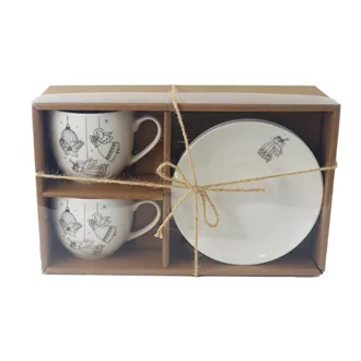 Cup and Saucer Set S/2 X8726