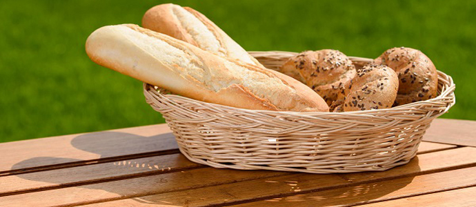 A wicker basket is best for fresh pastries